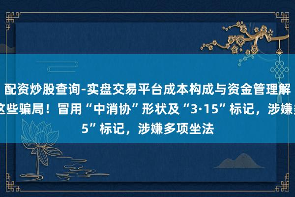 配资炒股查询-实盘交易平台成本构成与资金管理解析 警惕这些骗局！冒用“中消协”形状及“3·15”标记，涉嫌多项坐法