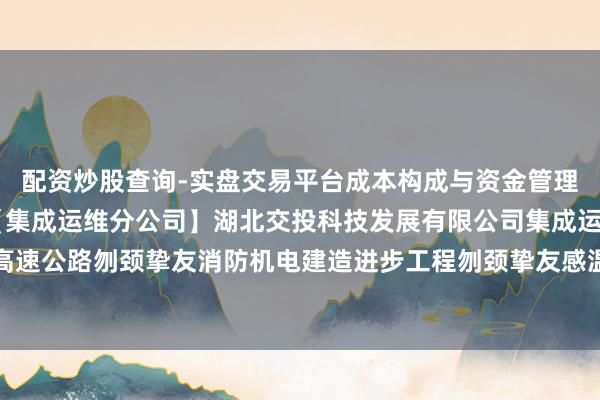 配资炒股查询-实盘交易平台成本构成与资金管理解析 理工光科中标：【集成运维分公司】湖北交投科技发展有限公司集成运维分公司鄂西高速公路刎颈挚友消防机电建造进步工程刎颈挚友感温光栅、失火报警尺度建造采购预成交公示