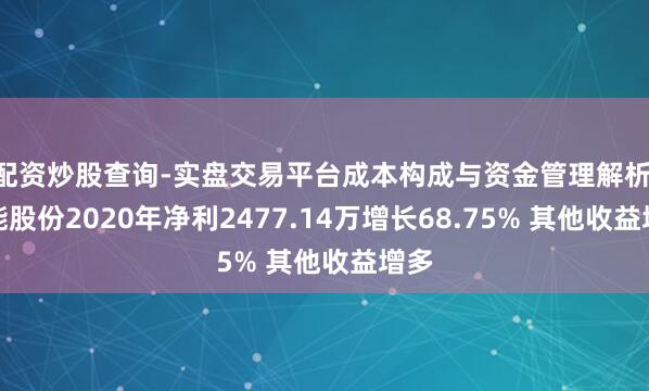 配资炒股查询-实盘交易平台成本构成与资金管理解析 巨能股份2020年净利2477.14万增长68.75% 其他收益增多