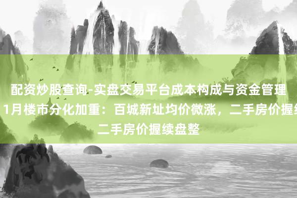 配资炒股查询-实盘交易平台成本构成与资金管理解析 11月楼市分化加重：百城新址均价微涨，二手房价握续盘整