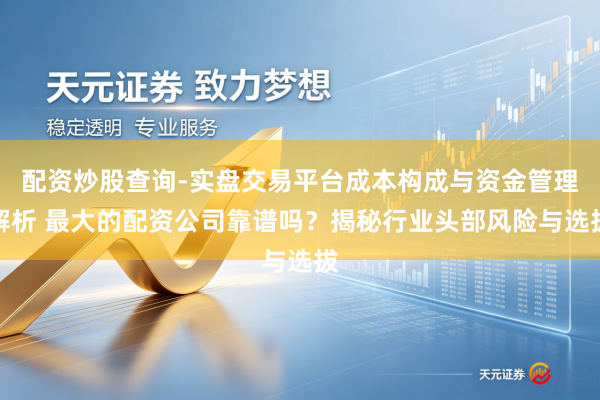 配资炒股查询-实盘交易平台成本构成与资金管理解析 最大的配资公司靠谱吗？揭秘行业头部风险与选拔