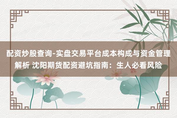 配资炒股查询-实盘交易平台成本构成与资金管理解析 沈阳期货配资避坑指南：生人必看风险
