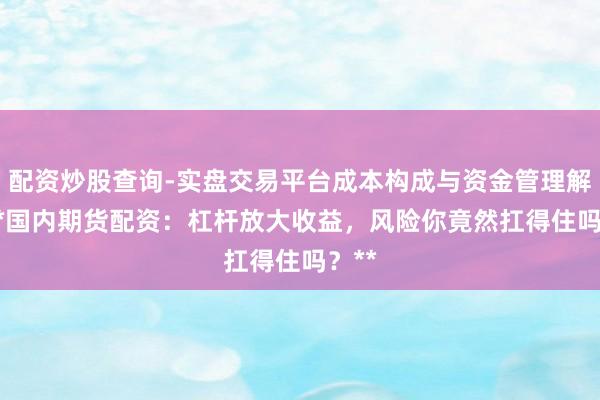 配资炒股查询-实盘交易平台成本构成与资金管理解析 **国内期货配资：杠杆放大收益，风险你竟然扛得住吗？**